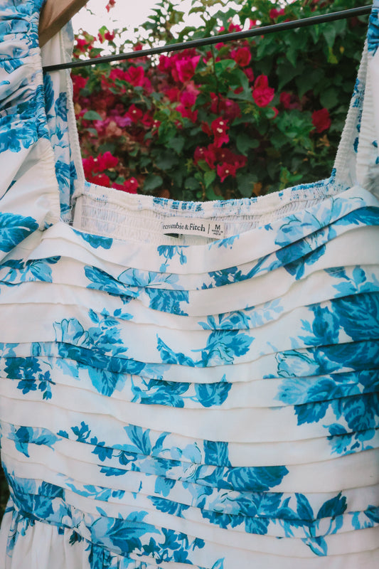 Abercrombie & Fitch blue floral dress